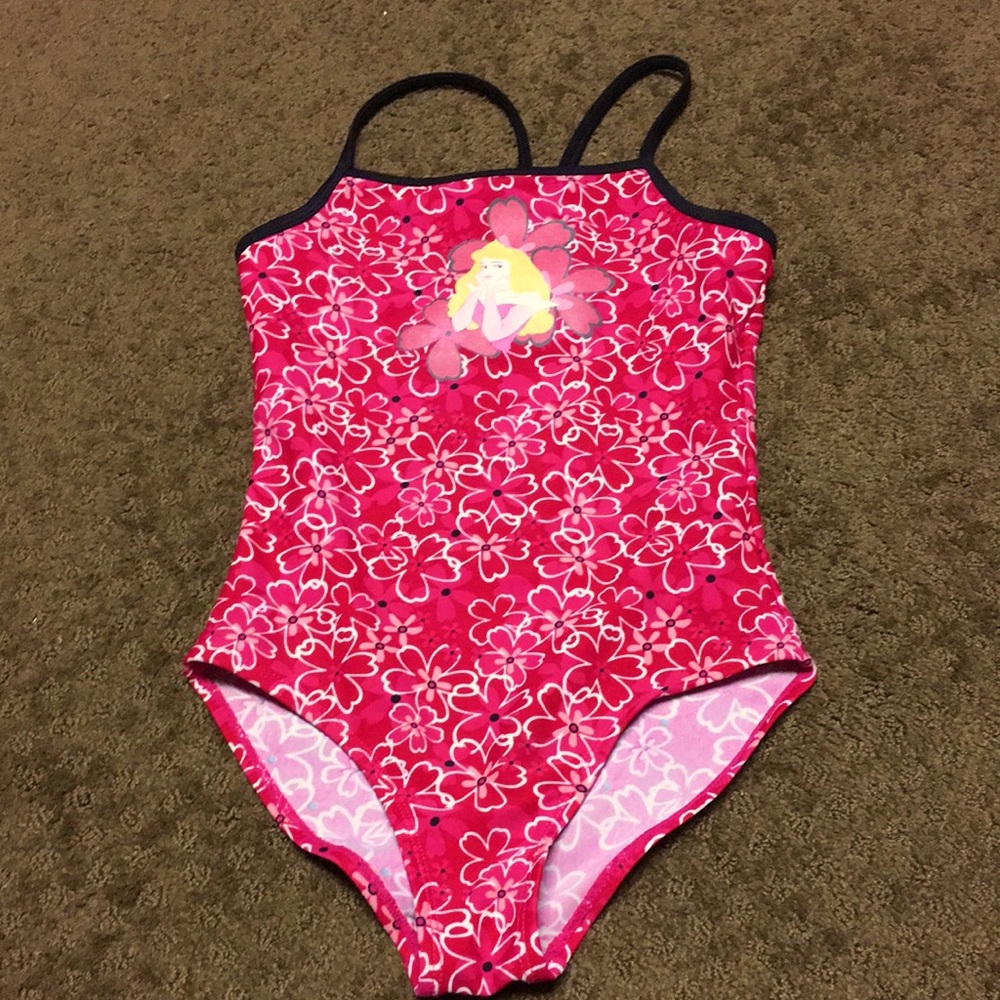 Aurora size Medium Disney one piece girl swim suit /bathing suit